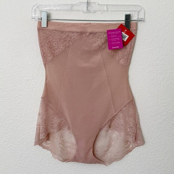 [Spanx] Vintage Rose Nude High Waisted Brief Spotlight On Lace NWT Size Large L - Picture 3 of 9